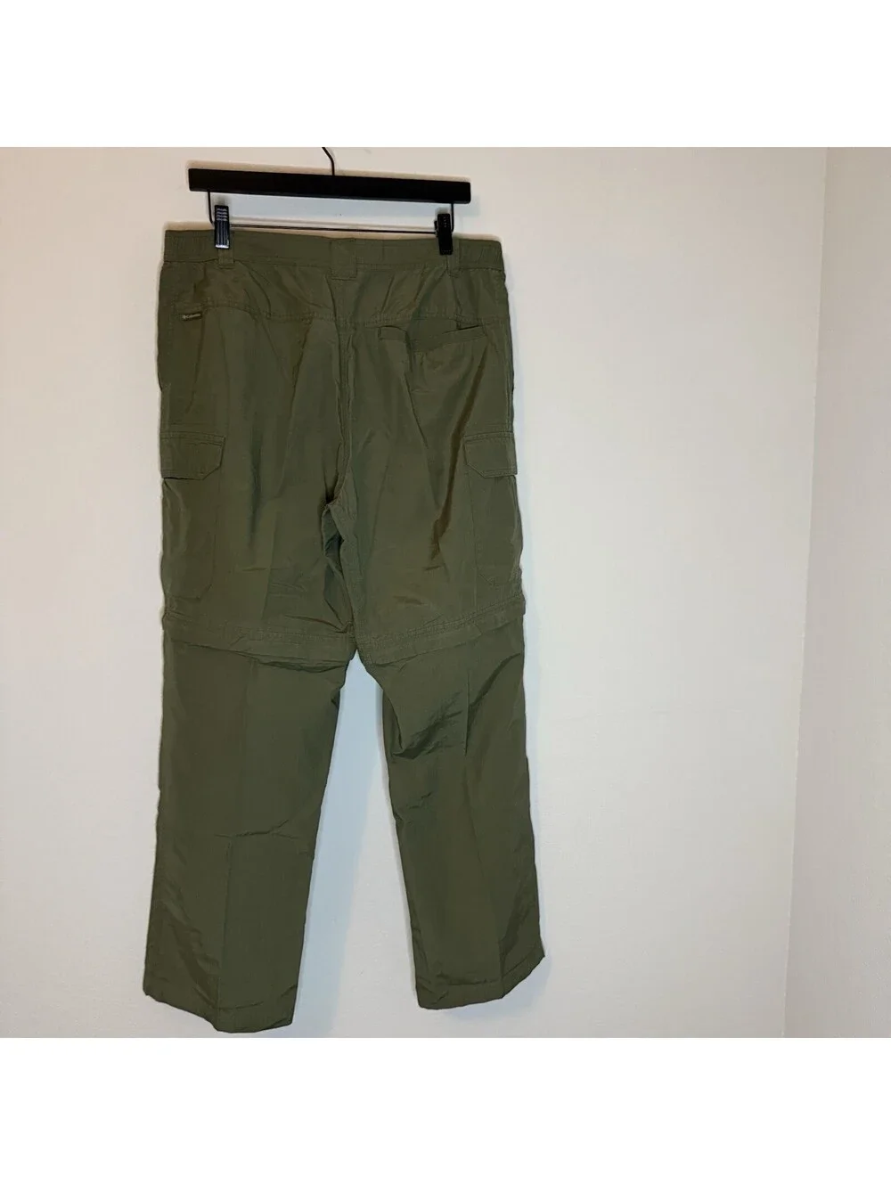 Columbia Men’s Convertible Hiking Cargo Pants Olive Green Zip-Off Trail Size 32